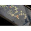 Framed Antique Blue Chinese Koi Fish Design Textile