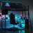Black Twin Size Loft Bed With Led, Desk - Versatile Storage Options Metal Desk, Functional Design