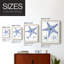 Blue Sea Stars VII, reproduction encadrée - bois massif-441538509