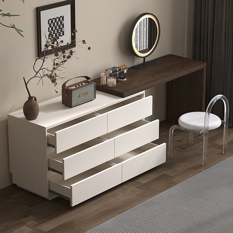 Makeup Vanity with Light mirror,6 drawers