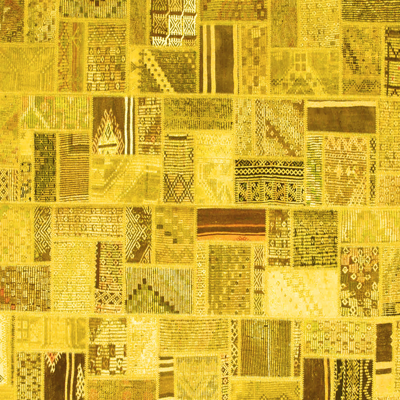 Performance Patchwork Indoor Rug, Square 3'
