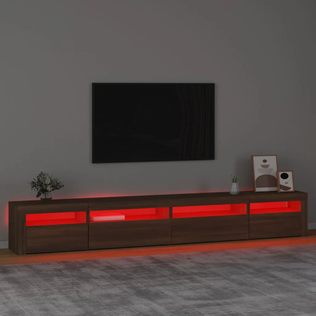Metro Lane TV Cabinet With LED Lights 270X35x40 Cm