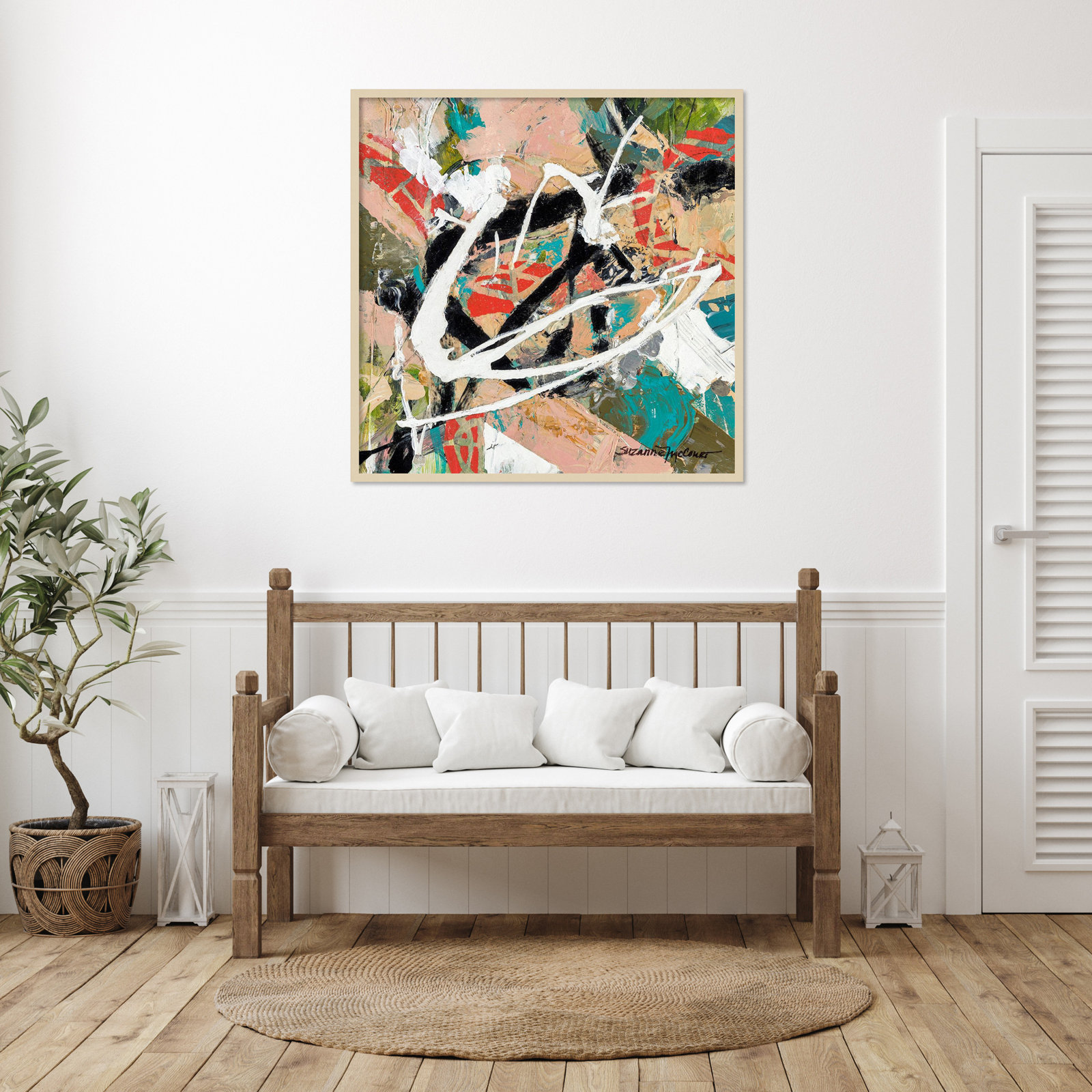 Sutter "Stacked" Print by Suzanne McCourt, 41" H x 41" W, Brown