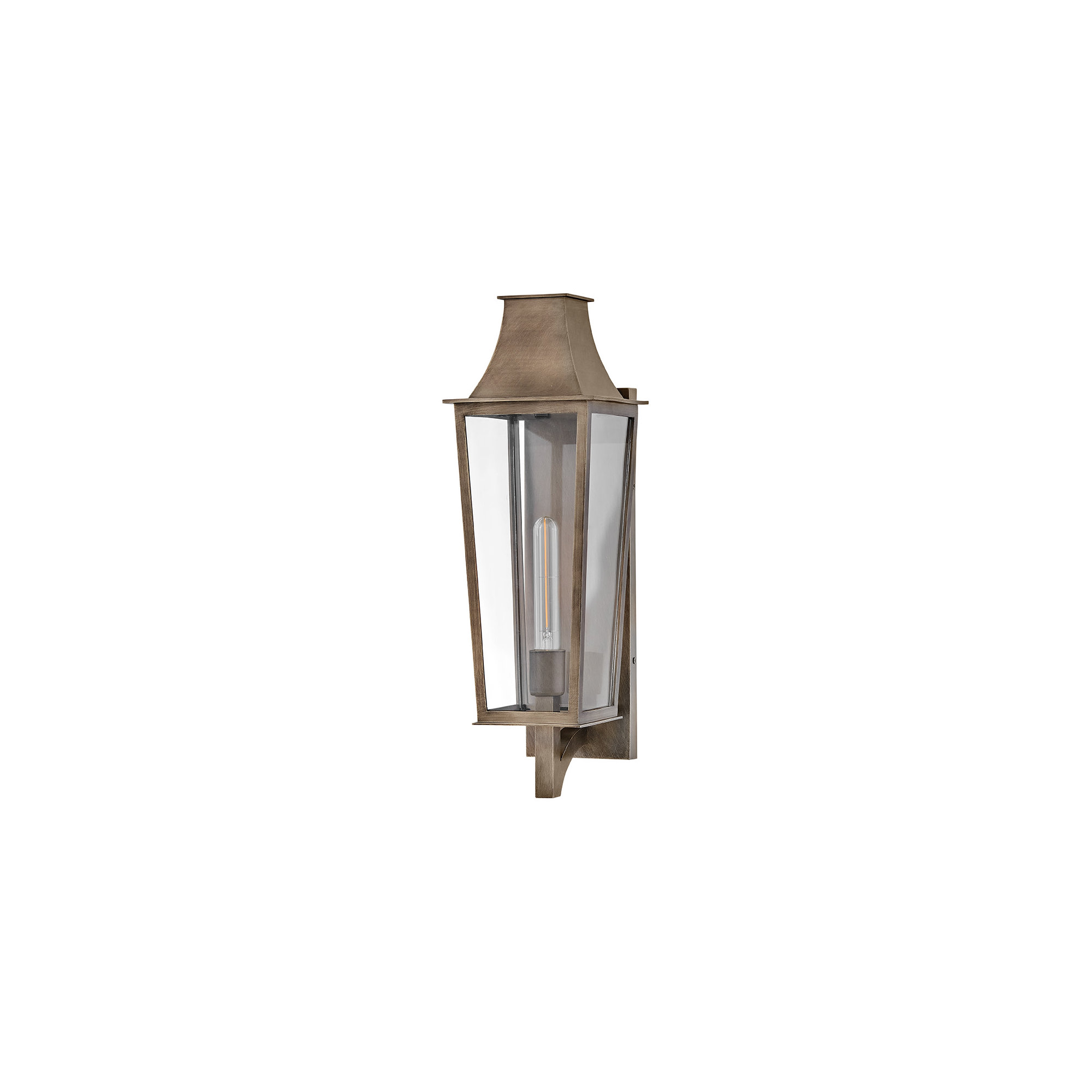 Hinkley Georgetown Wall Mount, 21.75" H x 7" W x 8" D, Burnished Bronze