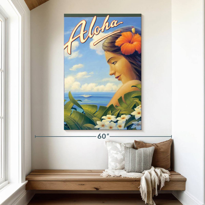 Aime Aloha Hawaii Girl, H 51 po x l 34 po