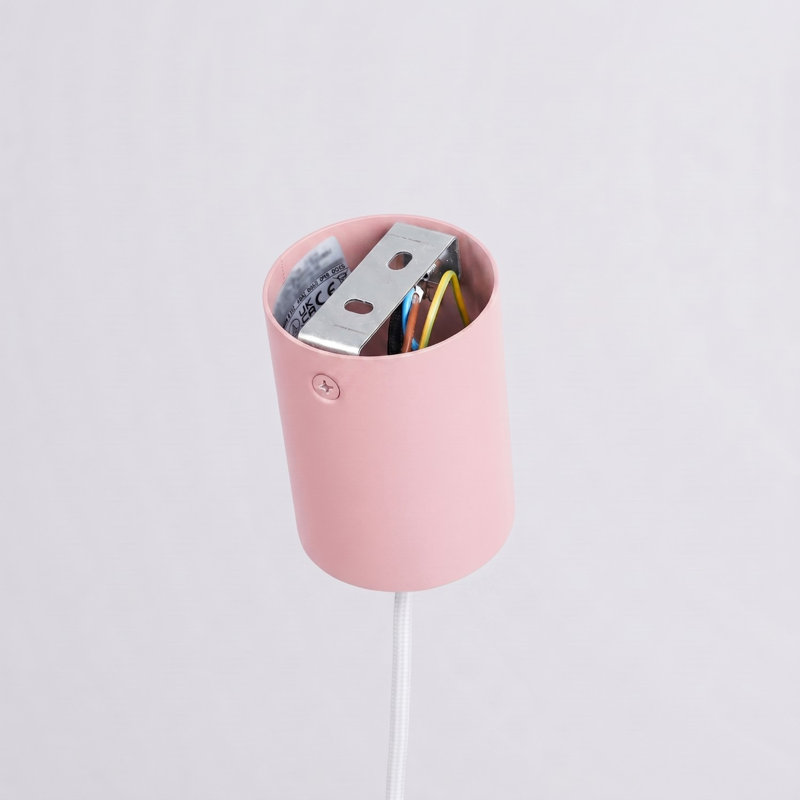 Pendant lamp NOX 25 white, 24,5x24,5x140 cm, Pink