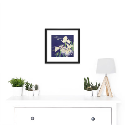 Tsukioka Kogyo Irises Purple And White Plants - Single Picture Frame Painting