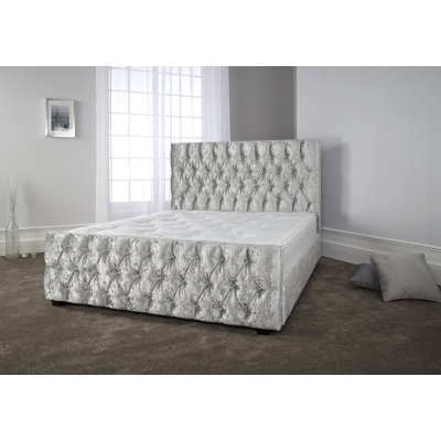Deshawn Upholstered Velvet Bed Frame