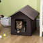 Abri pour chat intérieur et extérieur chauffé, isolé et imperméable, avec housse en molleton