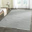 Tapis ivoire / gris en coton Ilona-25415052