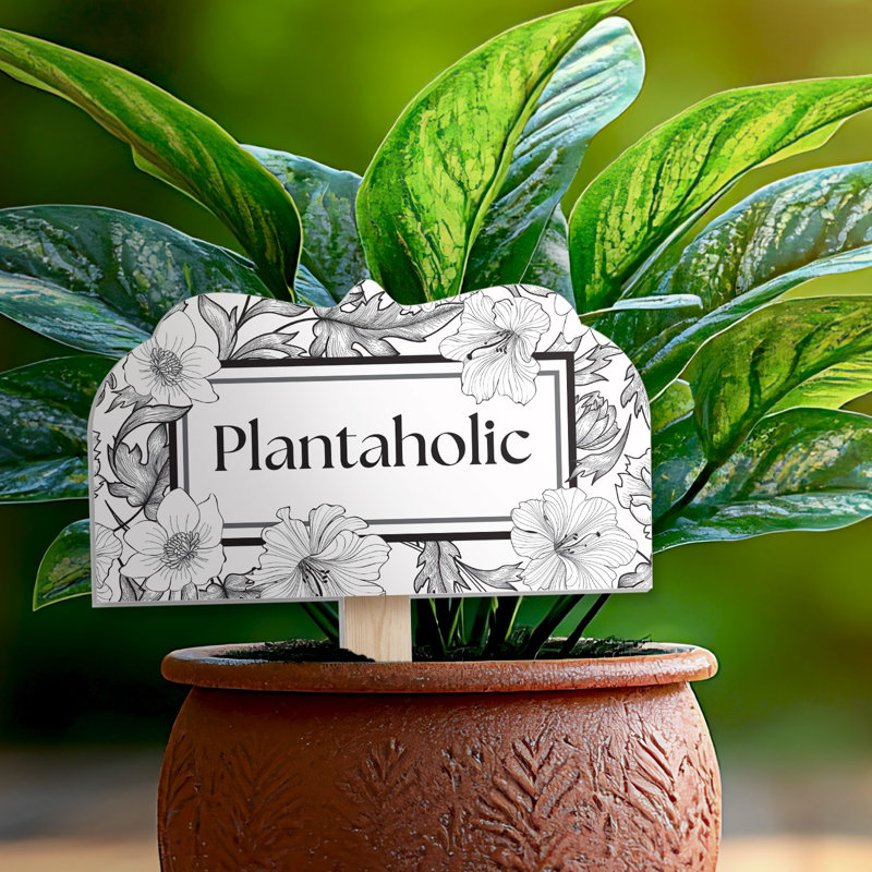 Plantaholic Decorative Shaped Garden Stake