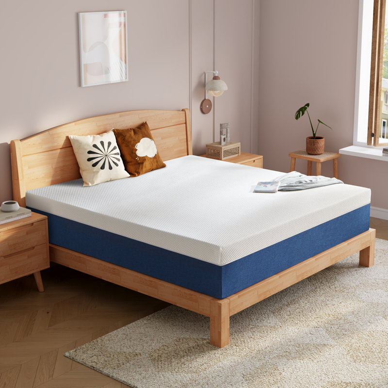 DubidapOn15cm Medium Firm Gel Memory Foam Mattress With Removable Cover for No-Noise Deeply Safe Sleep, Single