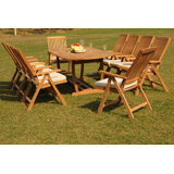 Euclid Outdoor 11 - Piece Teak Dining Set