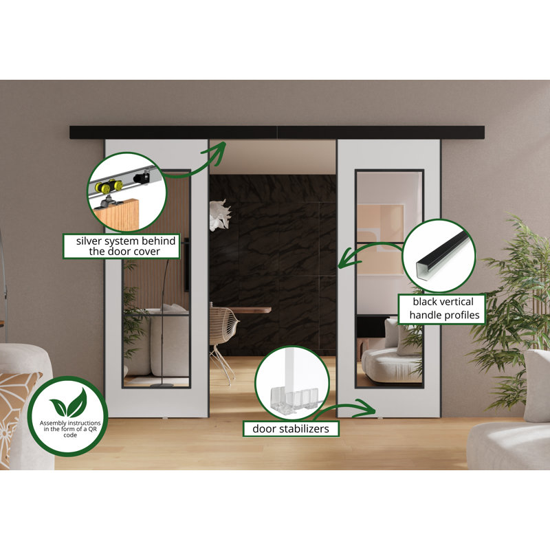 DOOR TORI 2, White, 154cm x 205cm