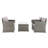 Anyuta Wood 4 - Person Patio Conversation Set with Cushions-557291856