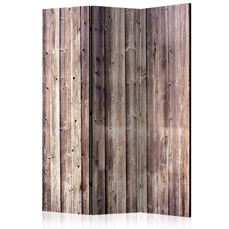 Everalda  Solid Wood Folding Room Divider, 3