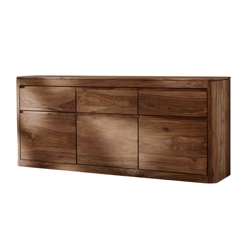 Toronto 185cm Sideboard, Smoked Cherry