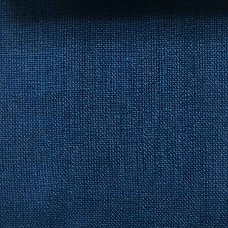 Tissu en lin Newport-Brighton, Bleu véritable