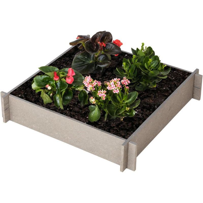 Lit de jardin surélevé pour l'extérieur Arlmont & Co., Gris