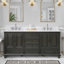 Thompson 61" Double Modern Bathroom Vanity Set-1786720465-1786720466-1862745058