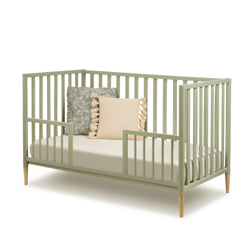 Sorelle Mia 3-in-1 Convertible Crib, Sage/Natural
