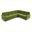 Canapé-lit en chenille convertible vert
