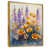 Toile avec cadre flottant or