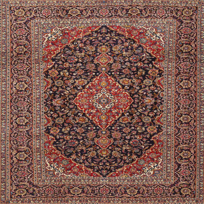 Tapis traditionnel rouge / noir Kesterman