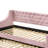 Lianna Pink Velvet Daybed W/Trundle (Daybed)