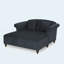 Chaise longue causeuse