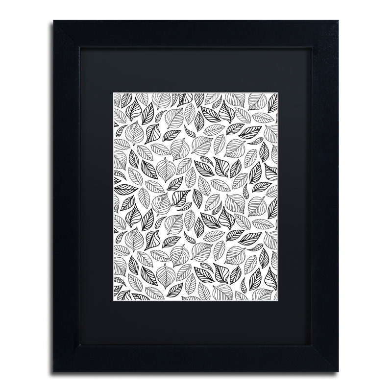 Impression sur toile encadrée Arzel, Noir, H 14 po x l 11 po x P 0,5 po