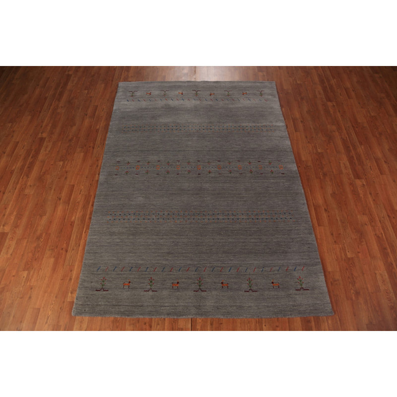 Animals Gabbeh Oriental Area Rug 8