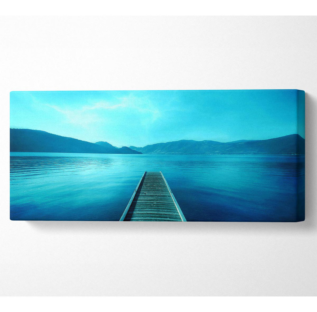 Blue Lake Dock - Kunstdrucke auf Segeltuch