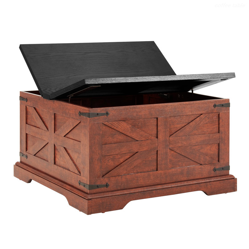 Square Coffee Table And End Table With Hidden Storage