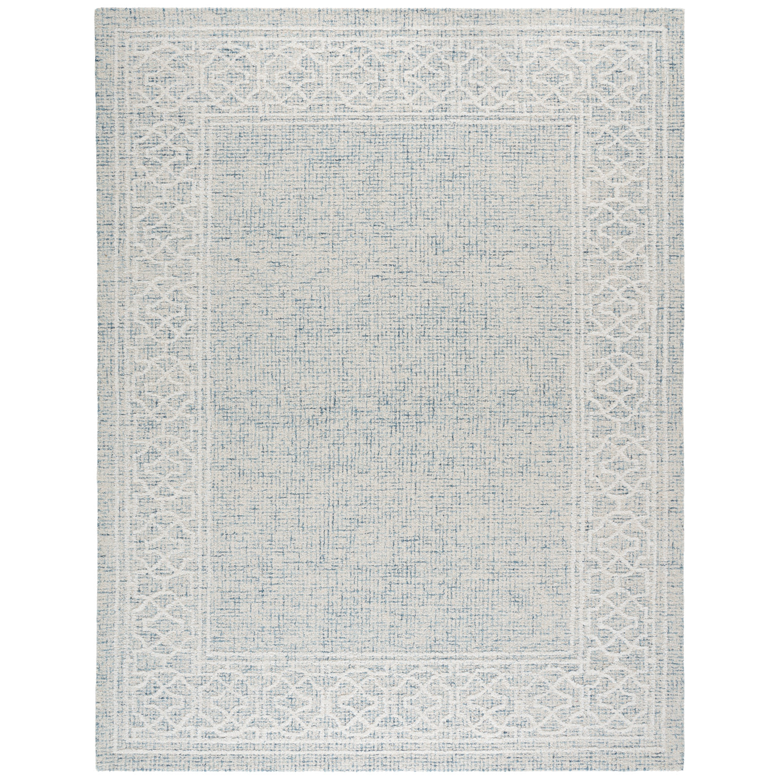 Ebony 277 Hand Tufted Indian Wool Pile Geometric Rug, Rectangle 8' x 10'