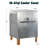 Backyard Expressions 57 Quarts Serving Station / Cart Cooler in Grey