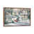 Toile avec cadre en bois brun classique est en rupture de stock