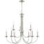 Lustre style chandelier 9 lumières Arunvir-391015177