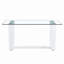 Grande table de salle à manger en verre (table seulement)