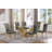 Kennise Glass Top Double Pedestal Dining Set-377858198-377858192-377917782