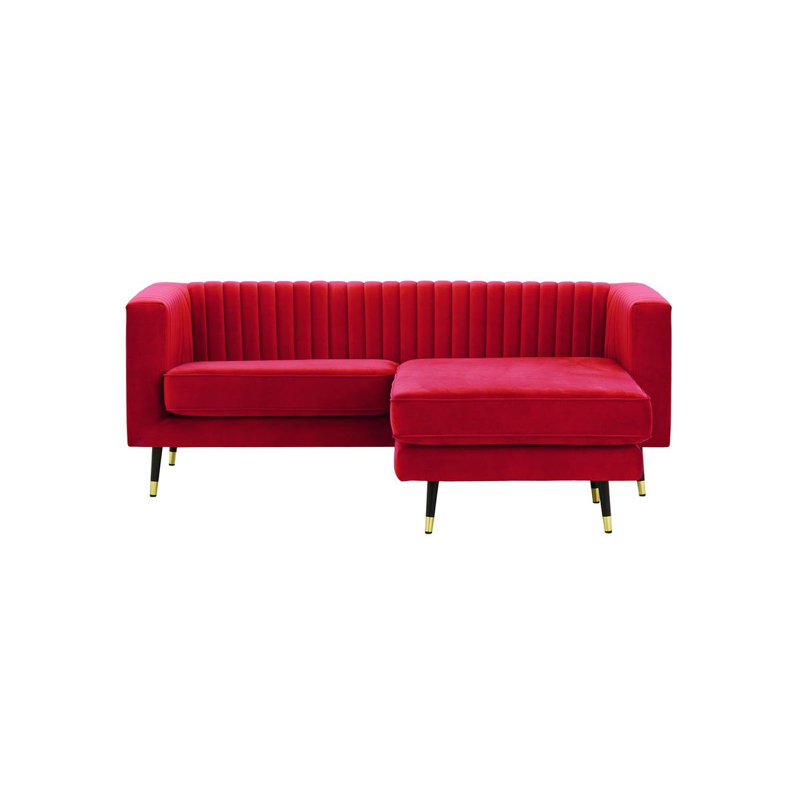 Monaville Universal Corner Sofa, Red