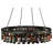 Dimmable Wagon Wheel Chandelier