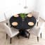 Table de salle à manger extensible rétro avec rallonge de 12 po-1665209788