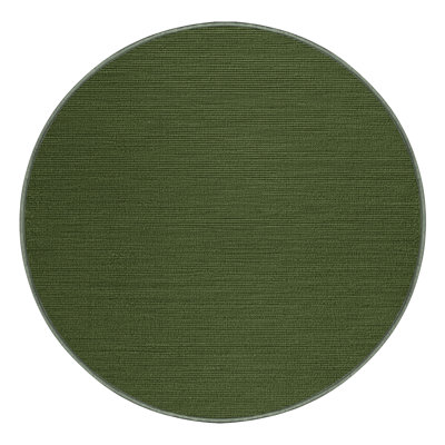 Machine Washable Solid Green Area Rug