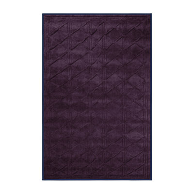 Tapis mauve lavable à la machine