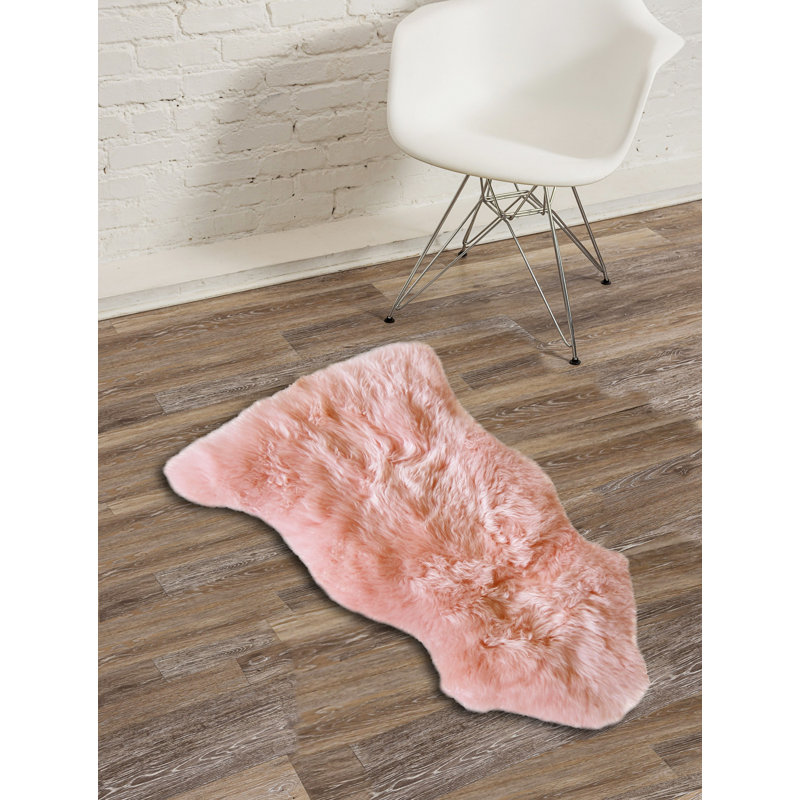 Eubanks Sheepskin Animal Print Indoor Rug, Novelty 2' x 3'