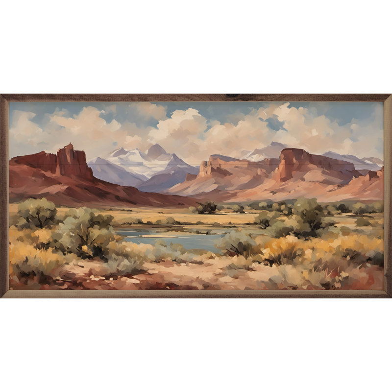 " Utah Mountains Landscape ", 16" H x 8" W x 1.5" D