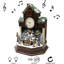 Horloge coucou animée 16,8 "(Coucou en mouvement) - lumières DEL, 8 musique, adaptateur - résine peinte à la main-394419243