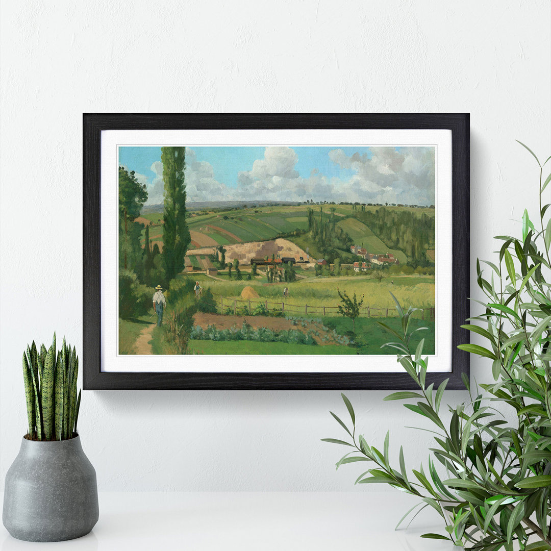 Landscape at Les Patis by Camille Pissarro - Picture Frame Painting