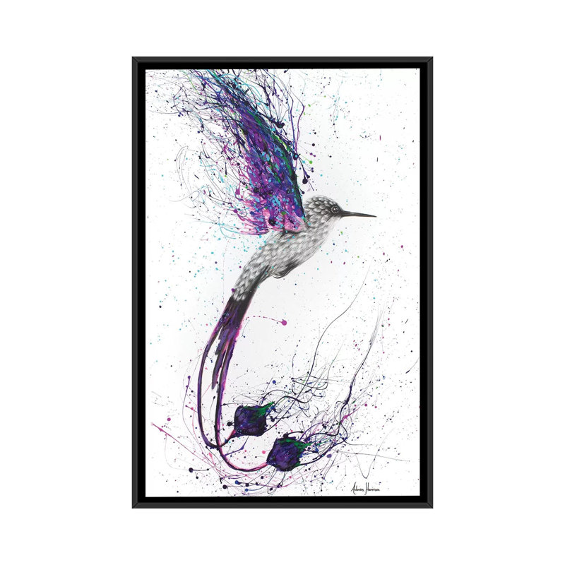 « flying ace », impression sur toile, H 26 po x l 18 po x P 1,5 po, Toile avec cadre noir